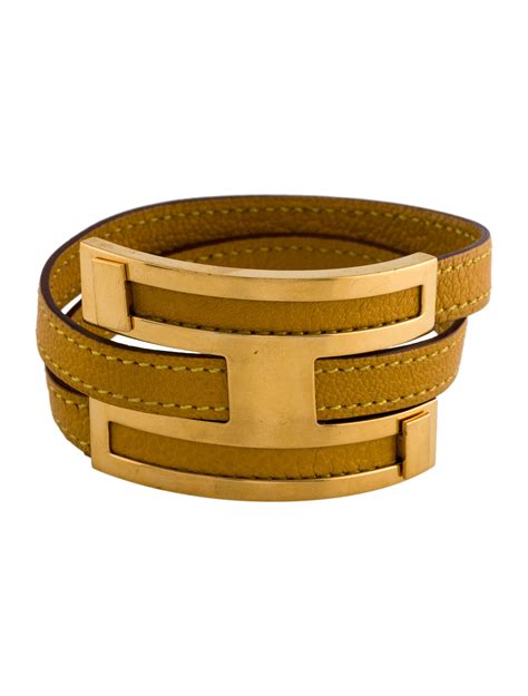 Hermès Pousse Pousse Leather Bracelet 